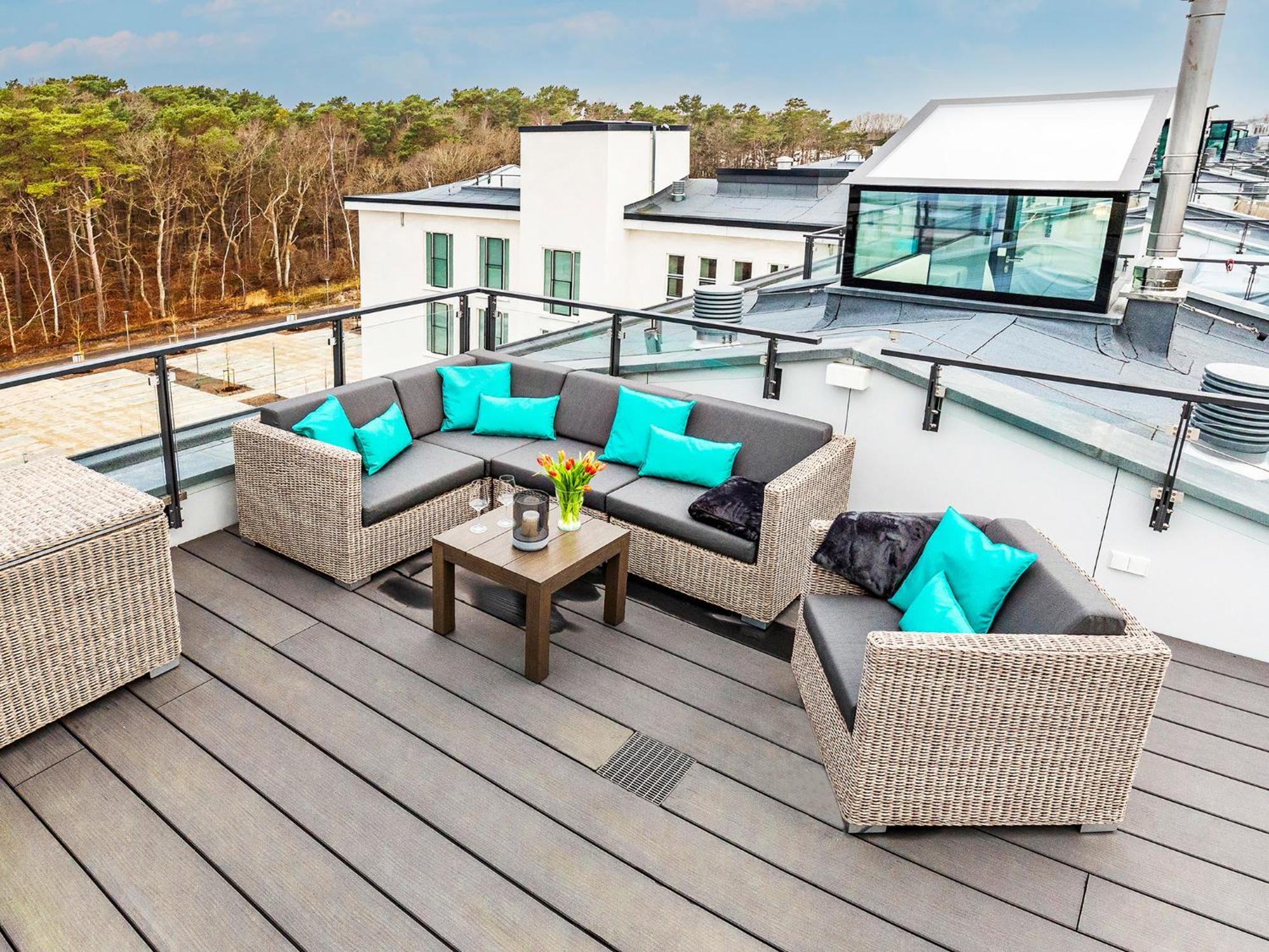 Fewo Prora - Kingfisher Dachterrasse Binz Kültér fotó